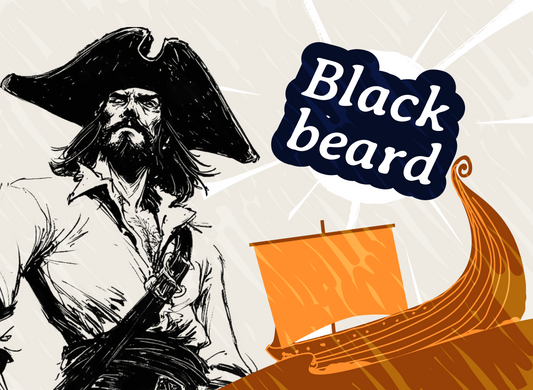 Blackbeard pirate card game character in Kingdoms, the best card game of 2024