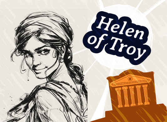 Helen of Troy trojan card game character in Kingdoms, the best card game of 2024