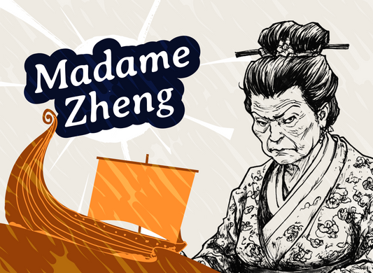 Madame Zheng Chinese pirate queen card game character in Kingdoms, the best card game of 2024