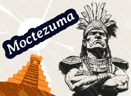 Montezuma the aztec emperor card game character in Kingdoms, the best card game of 2024